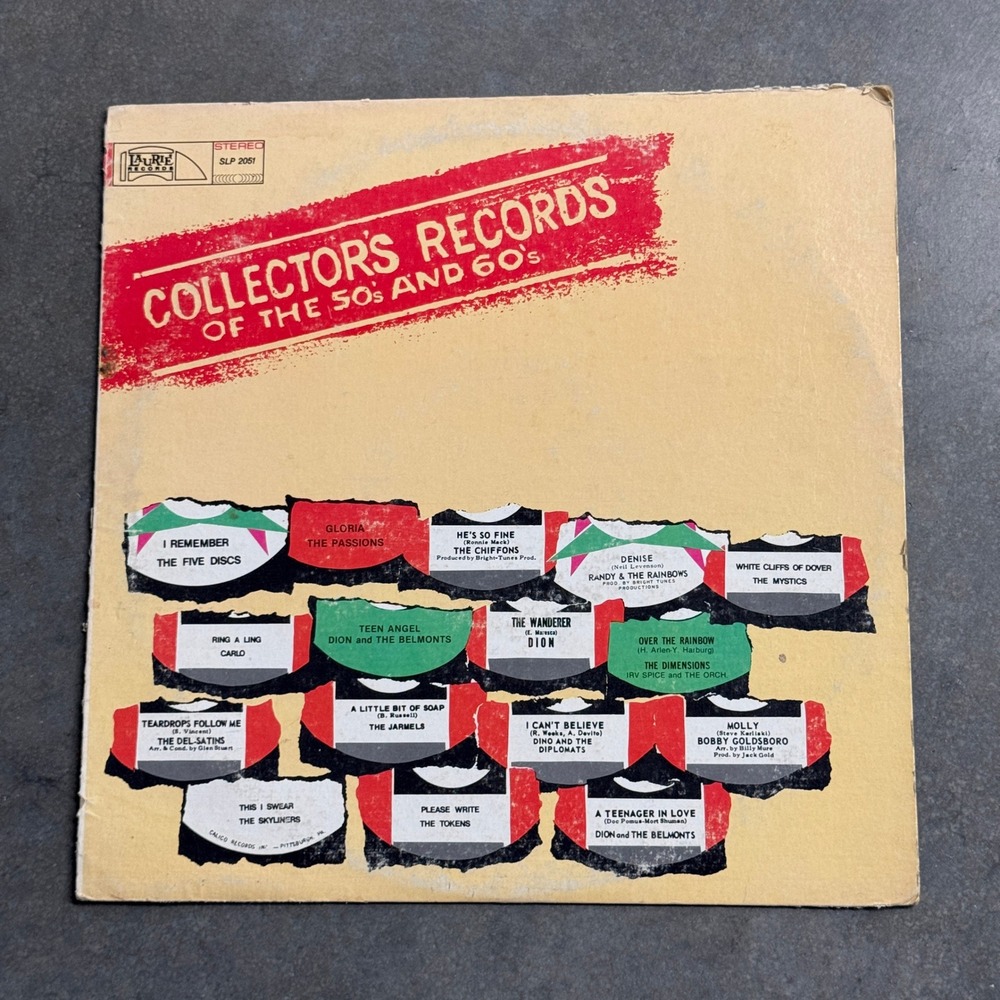Collectors Records of the 50s and 60s Vinyl LP Laurie SLP 2051 Dion Chiffons
